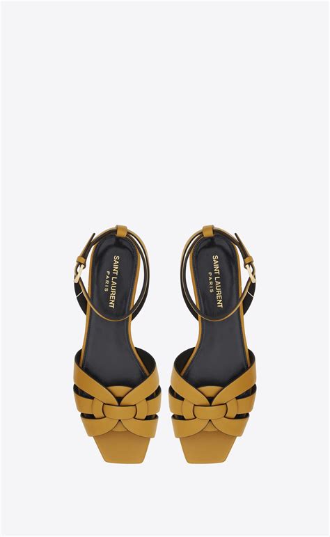 ysl flat sandals on sale|saint laurent tribute sandals flat.